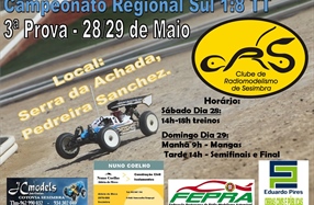 3ª Prova do Campeonato Regional Sul 1/8 TT 2016 - Informações